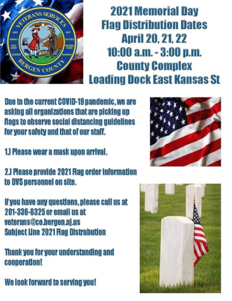 Memorial Day Flag Distribution